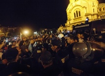 Starcia przed parlamentem w Sofii