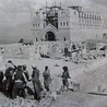 W czasie budowy bazyliki Przemienienia Pańskiego na górze Tabor