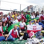  Gliwicka grupa z przyjaciółmi z São Paulo po ogłoszeniu, że kolejne ŚDM będą w Krakowie