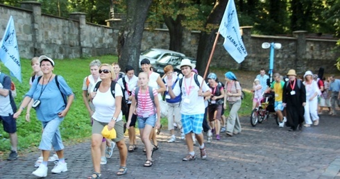 Pierwsze podejście na trasie tegorocznej pielgrzymki