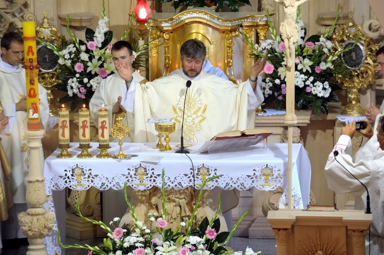 Ks. Jarosław Cielecki w Piskorzowie