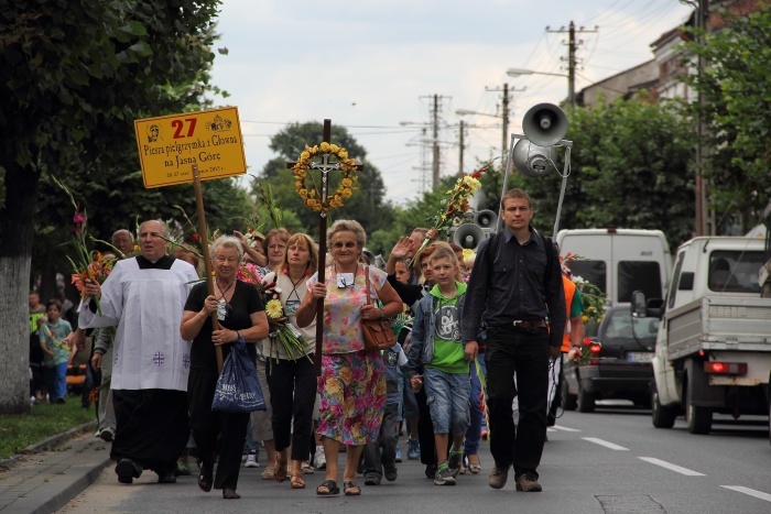 Powitanie pielgrzymów w Głownie