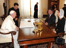 Król Jordanii w Watykanie