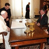 Król Jordanii w Watykanie