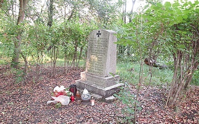 Obelisk upamiętniający zamordowanych powstańców odnaleziono przypadkiem  przed dwoma laty 