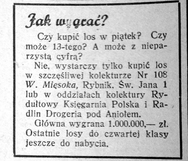 Jak to drzewiej bywało...