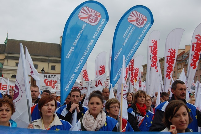 Małopolscy związkowcy w Warszawie