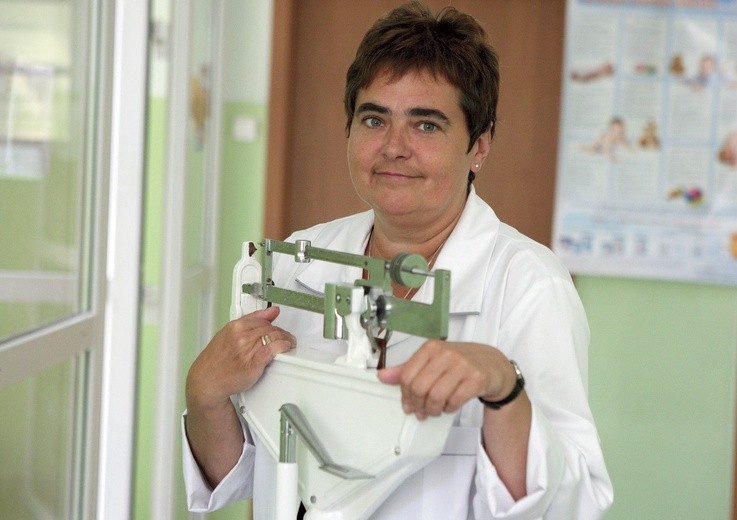 Barbara Lebek położna, żona Andrzeja, mama i babcia