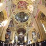 „Ostatnia wieczerza” w kościele w Nieświeżu sprawia wrażenie, że jest przedłużeniem  kościoła