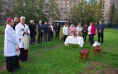 Poświęcenie gruntu pod kaplicę w Trudovskoye