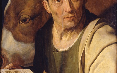 Artur Wolfordt „Św. Łukasz”  olej na desce, I poł. XVII w. Muzeum Prado, Madryt