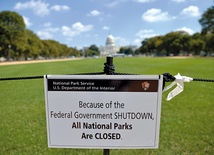 W Stanach Zjednoczonych zamknięto nawet parki narodowe, bo nie ma pieniędzy na pensje dla ich pracowników