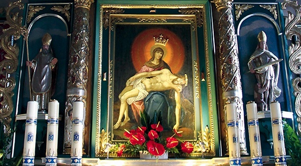 Maryja w cudownym wizerunku, pokazując martwe ciało swego Syna, chce pobudzić grzeszników do poprawy