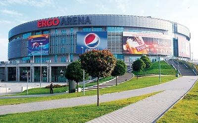 Trójmiejska Ergo Arena może pomieścić maksymalnie 15 tys. widzów 