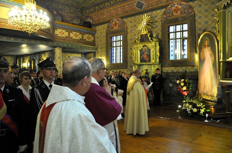 Powitanie w kościele w Mochnaczce