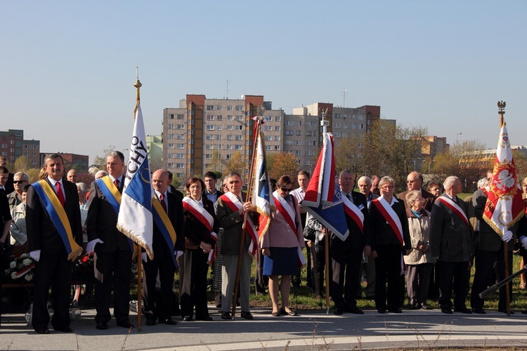 Poświęcenie pomnika katyńskiego w Tychach