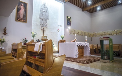 Kaplica  pw. św. Brata Alberta – najważniejsze miejsce Domu Kapłana Seniora w Kiełpinie