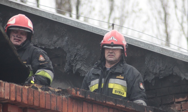 Pożar fabryki laminatu w Bielsku-Białej