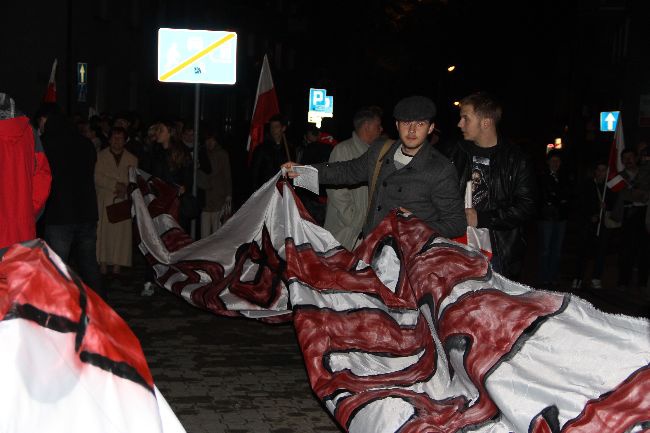 Marsz niepodległości w Tarnowie