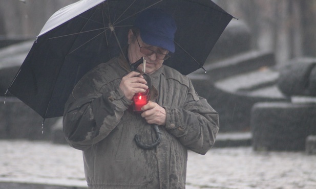 Droga Krzyżowa w byłym KL Birkenau