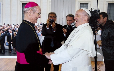 Abp Alfons Nossol w rozmowie z papieżem Franciszkiem 