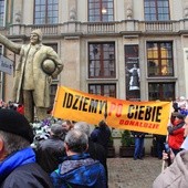 Związkowy protest w Gdańsku