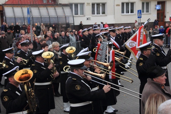 Odsłonięcie pomnika Piłsudskiego