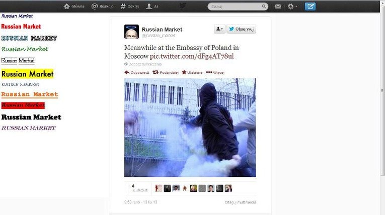 Atak na naszą ambasadę w Moskwie