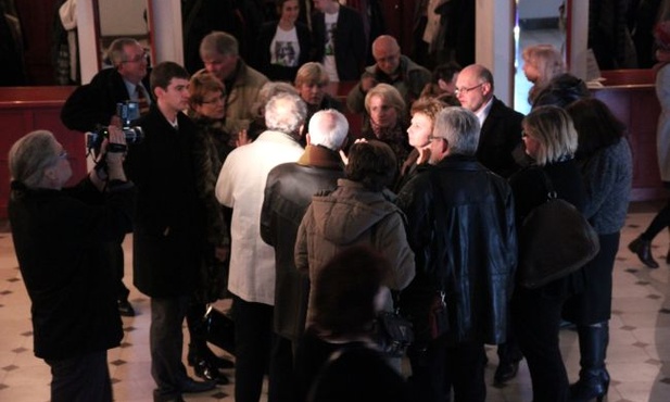 Protest w Starym Teatrze