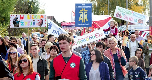 Marsz dla życia w Bochni był jednym z większych wydarzeń diecezjalnych mijającego roku