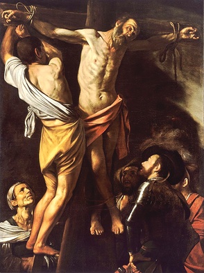 Michelangelo Merisi da Caravaggio „Męczeństwo św. Andrzeja”  olej na płótnie, ok. 1607, Muzeum Sztuki, Cleveland