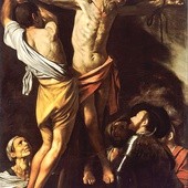 Michelangelo Merisi da Caravaggio „Męczeństwo św. Andrzeja”  olej na płótnie, ok. 1607, Muzeum Sztuki, Cleveland