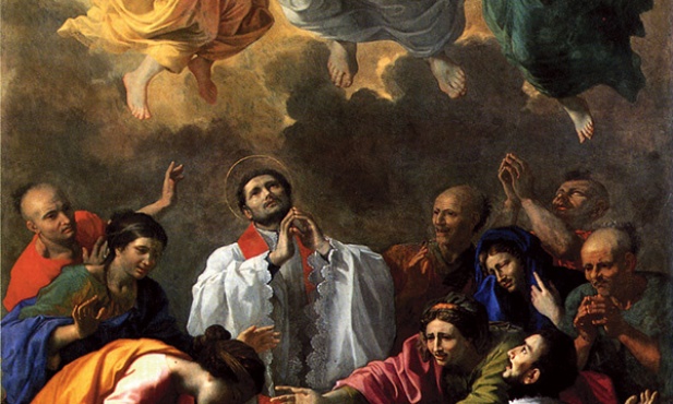 Nicolas Poussin „Cud św. Franciszka Ksawerego”  olej na płótnie, 1641–1642  Luwr, Paryż