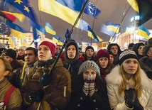  To skupienie i wzruszenie młodych Ukraińców nie jest wyreżyserowane. Strajk studentów w całym kraju ściągnął do Kijowa tysiące demonstrantów