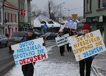 Adwentowa ewangelizacja uliczna w Żywcu