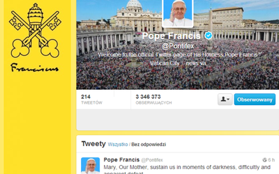Papieski Twitter ma rok