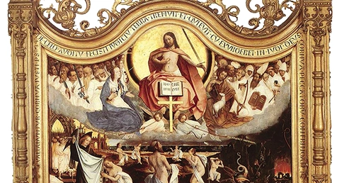 Jan Provoost „Sąd ostateczny”,  olej na desce, 1525 Muzeum Groeninge, Brugia