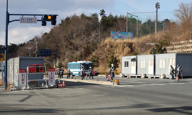 Wjazd do strefy zamkniętej wokół Fukushimy