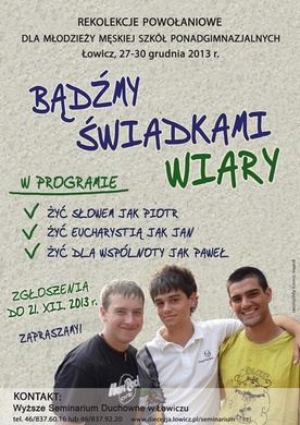 Plakat rekolekcji