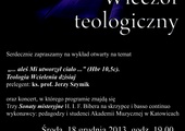 Wieczór teologiczny z ks. prof. J. Szymikiem, Katowice, 18 grudnia