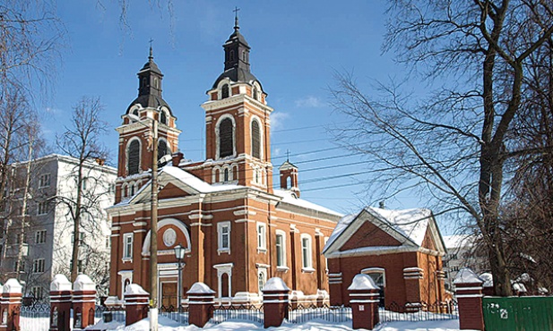 Kościół katolicki w Kirowie wybudowany przez polskich zesłańców z 1864 r. 