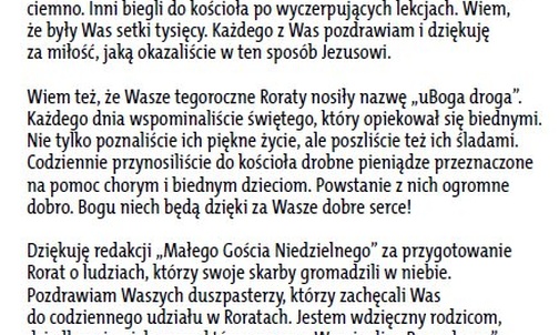 Napisał do nas papież Franciszek