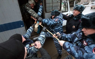 Policja rozpędziła demonstrację w Wołgogradzie