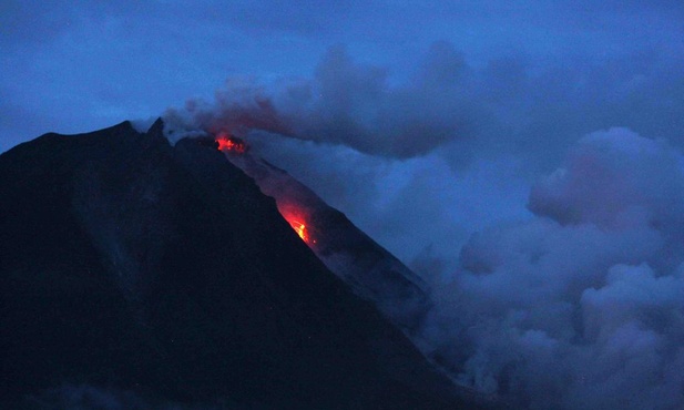 Erupcja Sinabung wywołała panikę