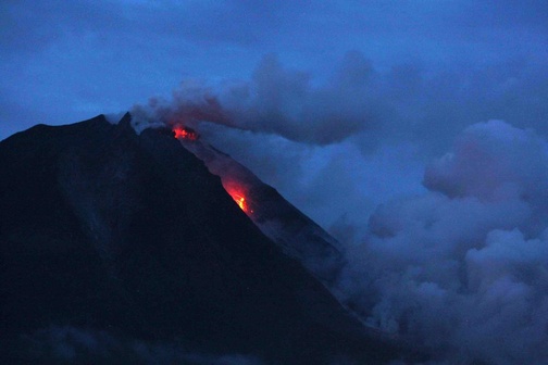 Erupcja Sinabung wywołała panikę