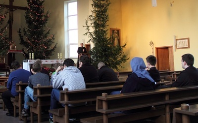 Jedną z konferencji dla uczestników rekolekcji głosił ks. Wojciech Osial