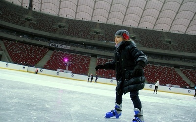 Stadion Narodowy zamienił się w lodowisko