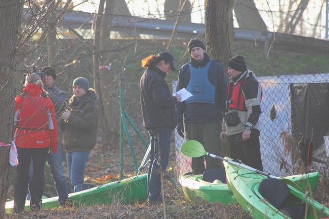 Noworoczny spływ kajakowy 2014