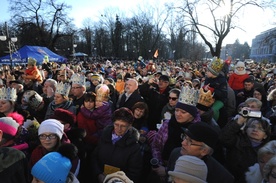 W Radomiu uczestnikami orszaku wypełnił się zarówno plac Corazziego, jak i przyległe ulice i parkowa aleja bp. Jana Chrapka