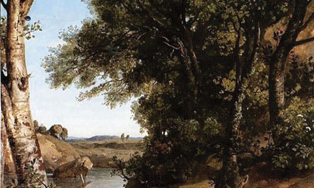 Jean Baptiste Camille Corot „Chrzest Chrystusa”  olej na płótnie, 1845–1847 kościół Saint Nicholas du Chardonnet, Paryż